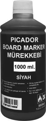 PICADOR TAHTA KALEM MÜREKKEBİ 1000 ML SİYAH KB013