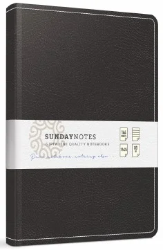 GIPTA DEFTER SUNDAY NOTES 17x24 İP DİKİŞ DERİ KAPAK 140 YP. DÜZ 6127