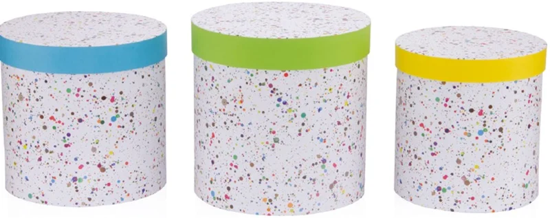 GIPTA KUTU SETİ 3 LÜ SİLİNDİR COLORFUL BX65580