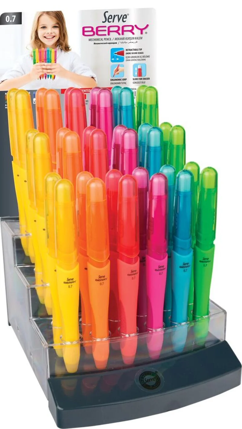 SERVE VERSATİL KALEM BERRY 0.7 STAND 36 LI SV-BERRY-07-36