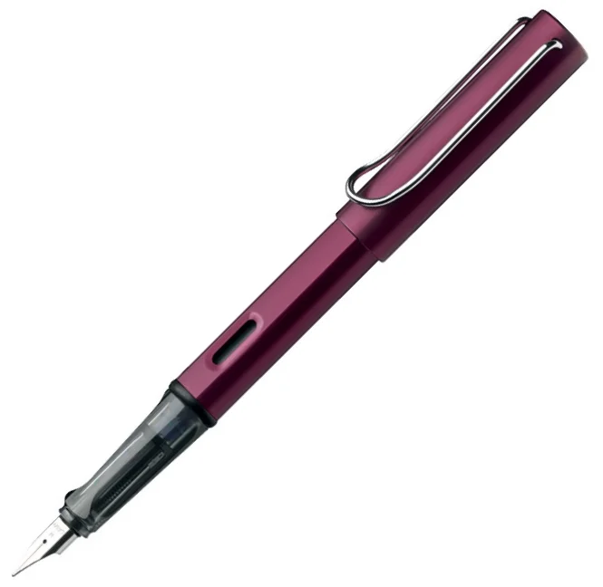 LAMY DOLMA KALEM AL-STAR ALÜMİNYUM SİYAH-MOR B UÇ 29-B