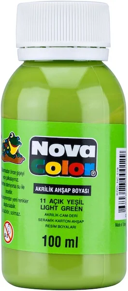 NOVA COLOR AKRİLİK BOYA 100 GR AÇIK YEŞİL NC-2021