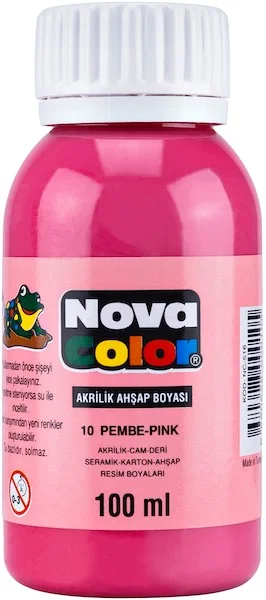 NOVA COLOR AKRİLİK BOYA 100 GR PEMBE NC-2019