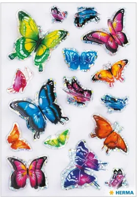 HERMA ETİKET MAGIC 3D KELEBEKLER 15515