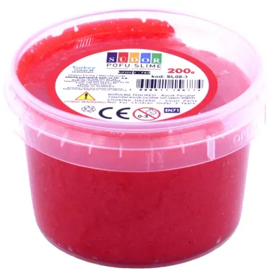 SÜDOR SLIME 200 ML POFU KIRMIZI SL08-3