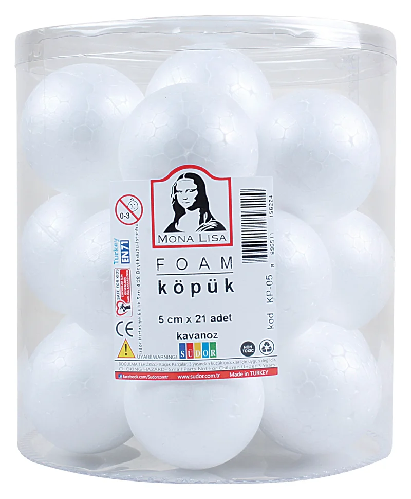 SÜDOR KÖPÜK 5 CM X 21 AD KAVANOZ KP-05