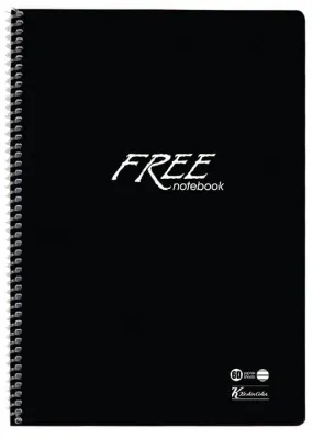KESKİN DEFTER FREE A4 PP KAPAK SPİRALLİ 120 YP. DÜZ 320450