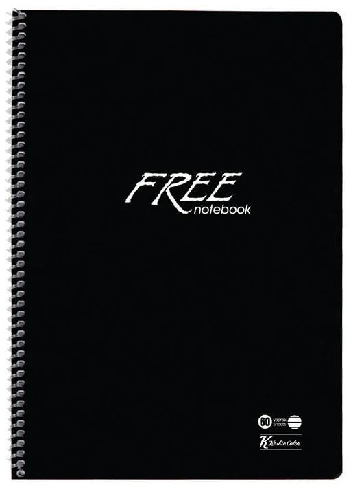 KESKİN DEFTER FREE A4 PP KAPAK SPİRALLİ 120 YP. DÜZ 320450