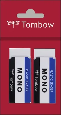TOMBOW SİLGİ MONO BEYAZ 23x11x55 MM 2 Lİ T-PE-04A.P2