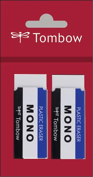 TOMBOW SİLGİ MONO BEYAZ 23x11x55 MM 2 Lİ T-PE-04A.P2