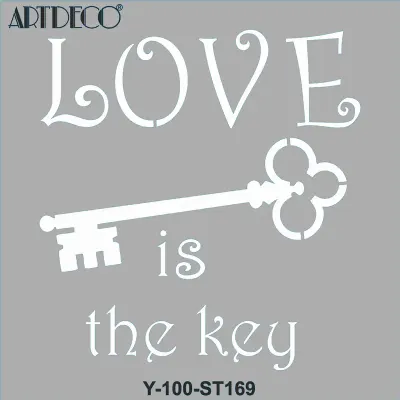 ARTDECO STENCIL 30x30 CM ANAHTARLAR Y-100-ST169