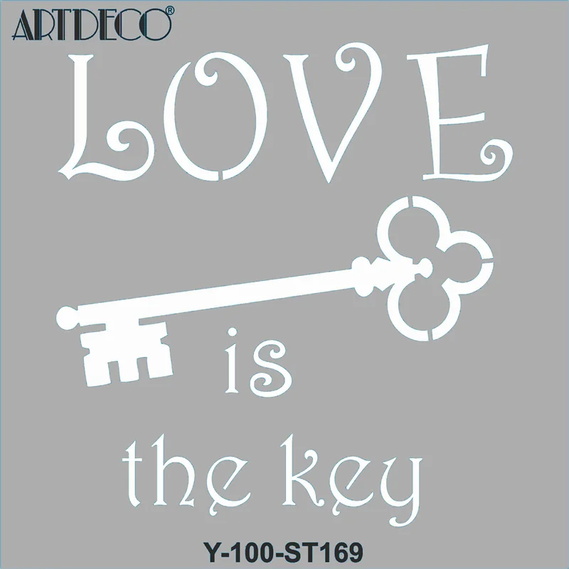 ARTDECO STENCIL 30x30 CM ANAHTARLAR Y-100-ST169