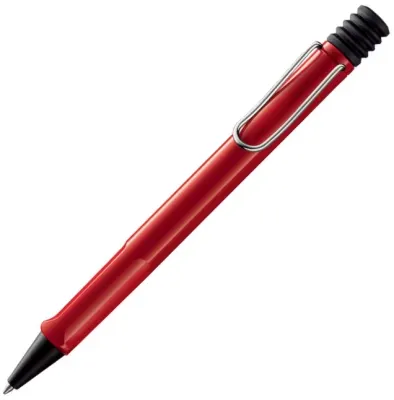 LAMY TÜKENMEZ KALEM SAFARI METAL KLİPS KIRMIZI 216