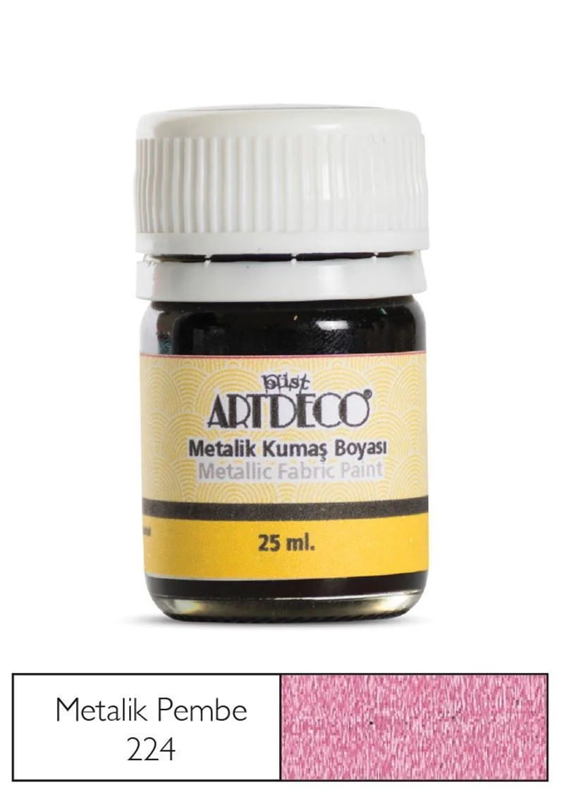 ARTDECO KUMAŞ BOYASI METALİK 25 ML PEMBE Y-011A-224