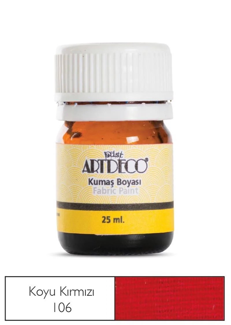 ARTDECO KUMAŞ BOYASI 25 ML KOYU KIRMIZI Y-010A-106