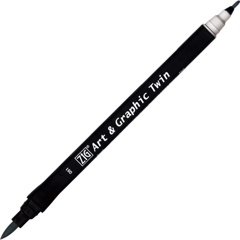 ZIG ART&amp;GRAPHIC TWIN TUT-80 081 DAWN GRAY