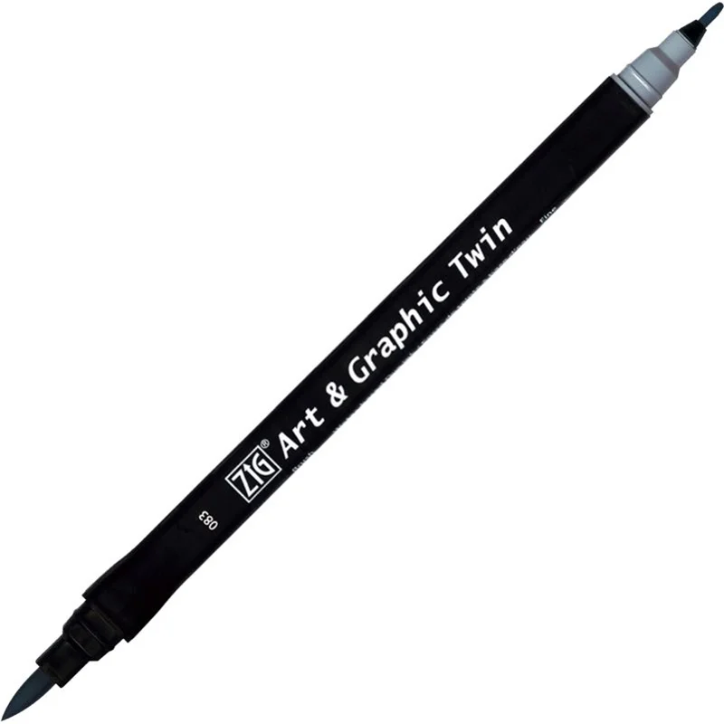 ZIG ART&amp;GRAPHIC TWIN TUT-80 083 BLUE GRAY