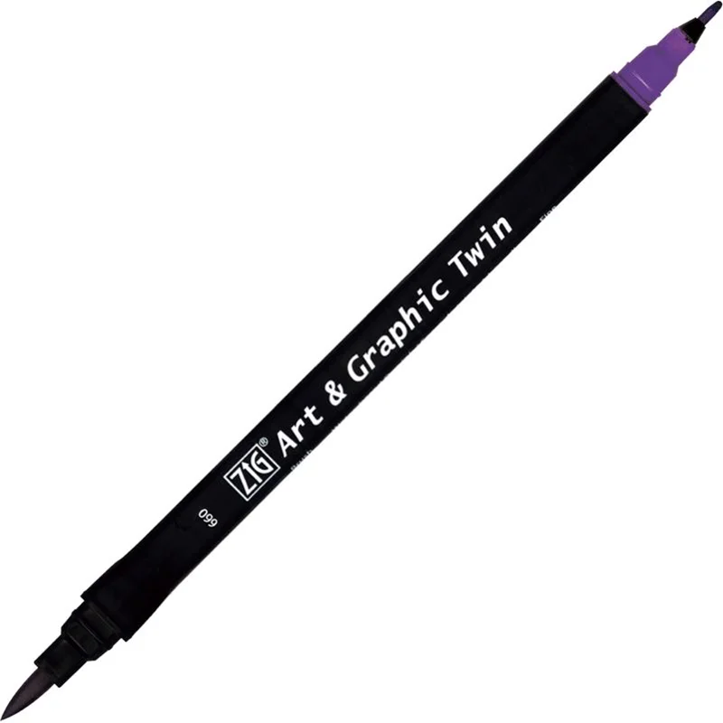 ZIG ART&amp;GRAPHIC TWIN TUT-80 660 DEEP VIOLET