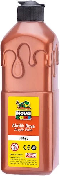 NOVA COLOR AKRİLİK BOYA 500 GR BAKIR NC-672