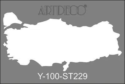 ARTDECO STENCIL A4 TÜRKİYE HARİTASI Y-100-ST223