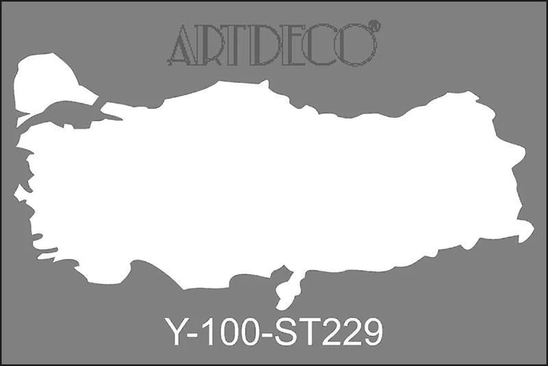 ARTDECO STENCIL A4 TÜRKİYE HARİTASI Y-100-ST223