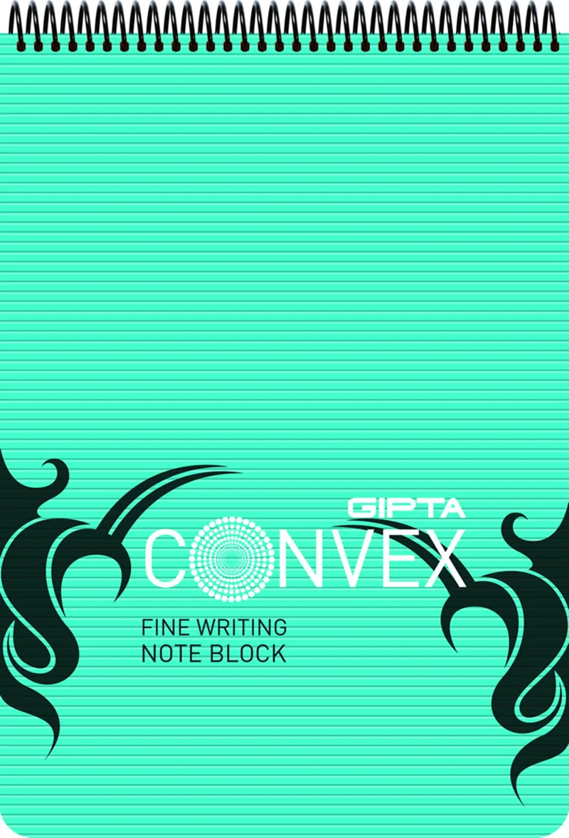 GIPTA BLOKNOT CONVEX A6 SPİRALLİ PP KAPAK 100 YP. KARELİ 1649