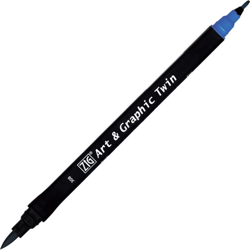 ZIG ART&amp;GRAPHIC TWIN TUT-80 308 CORNFLOUR BLUE