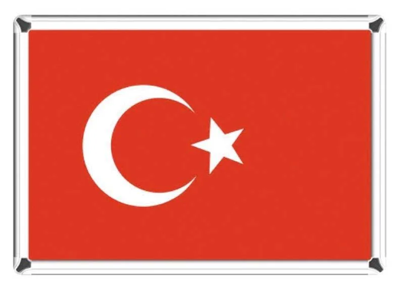 AKYAZI BAYRAK METAL ÇERÇEVE 0249