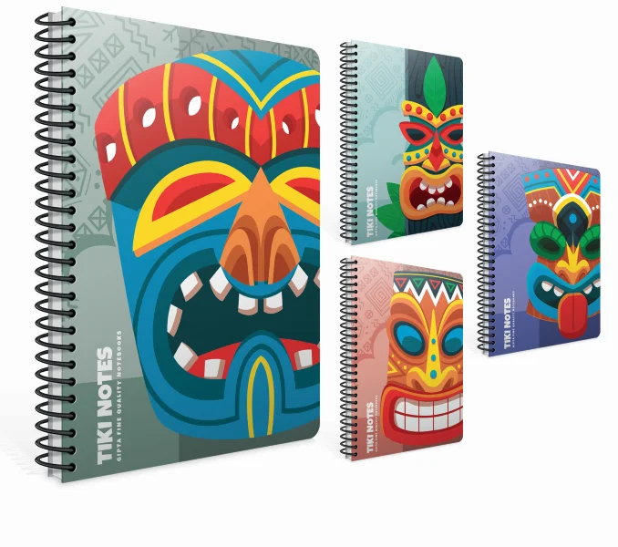 GIPTA DEFTER TIKI NOTES A4 SPİRALLİ KARTON KAPAK 80 YP. KARELİ 6223