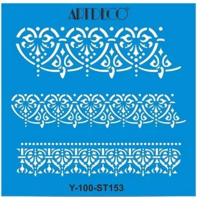ARTDECO STENCIL 30x30 CM OTANTİK BORDÜR Y-100-ST153