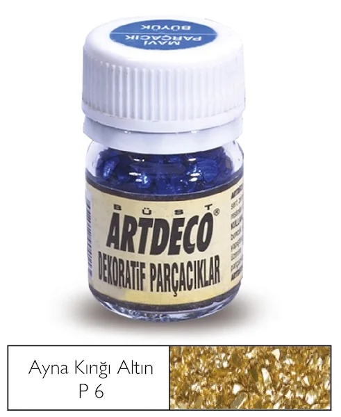 ARTDECO DEKORATİF PARÇACIK 25 ML AYNA KIRIĞI ALTIN Y-029A-P6