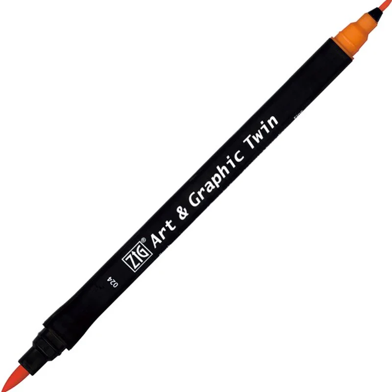 ZIG ART&amp;GRAPHIC TWIN TUT-80 024 SCARLET RED