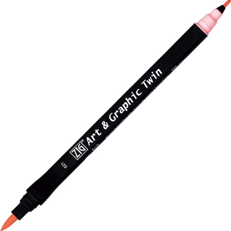 ZIG ART&amp;GRAPHIC TWIN TUT-80 021 LIGHT PINK