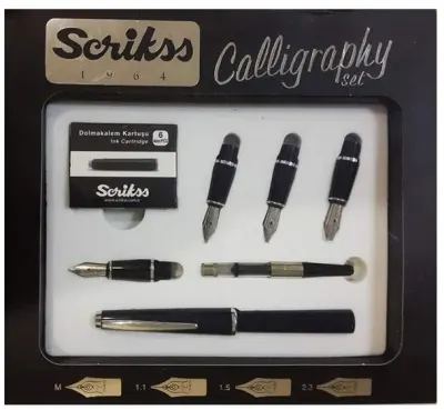 SCRIKSS KALİGRAFİ KALEMİ SETİ SİYAH