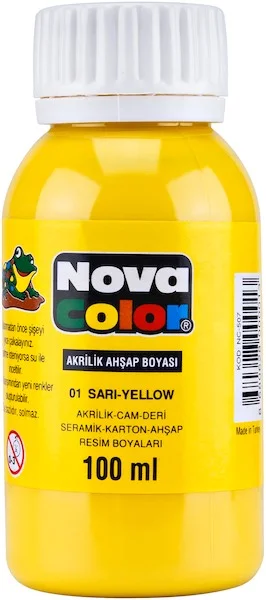 NOVA COLOR AKRİLİK BOYA 100 GR SARI NC-2010