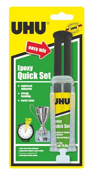 UHU EPOXY QUICK SET KOLAY KARIŞIM İÇİN ŞİRİNGA AMBALAJ UHU37545