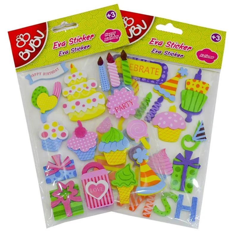BU-BU EVA STICKER 3D EĞLENCELİ PARTİ STANDI 24 LÜ STS015