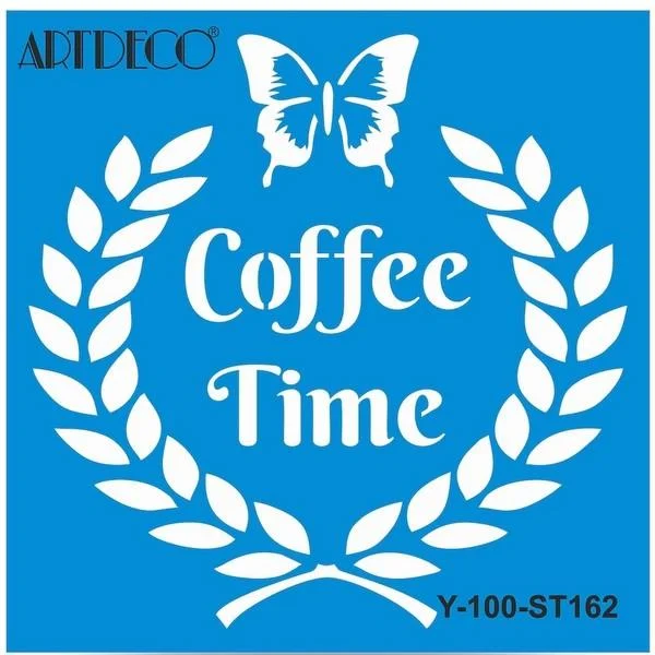 ARTDECO STENCIL 30x30 CM KAHVE ZAMANI-2 Y-100-ST162