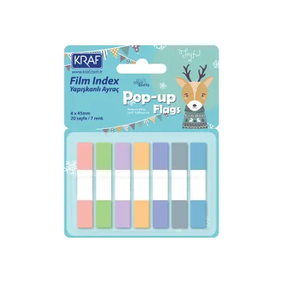 KRAF INDEX FILM (PP)   8x45 MM POP-UP 7 RENK x 20 YP 51250