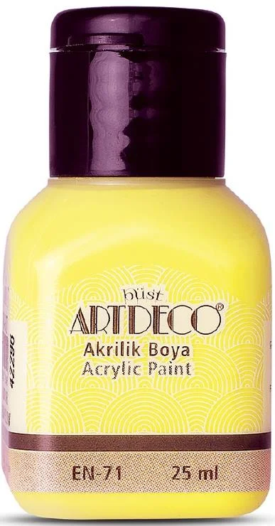 ARTDECO AKRİLİK BOYA 25 ML LİMON SARI Y-070A-3627