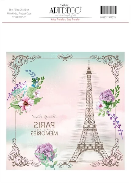ARTDECO KOLAY TRANSFER 25x35 CM NO:63 Y-100-KT25-63