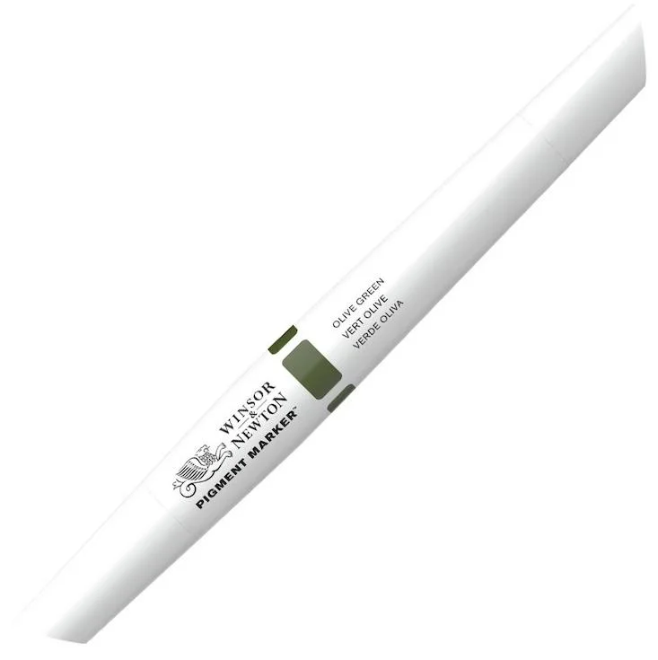 W&amp;N PIGMENT MARKER OLIVE GREEN 447 WN-0202447