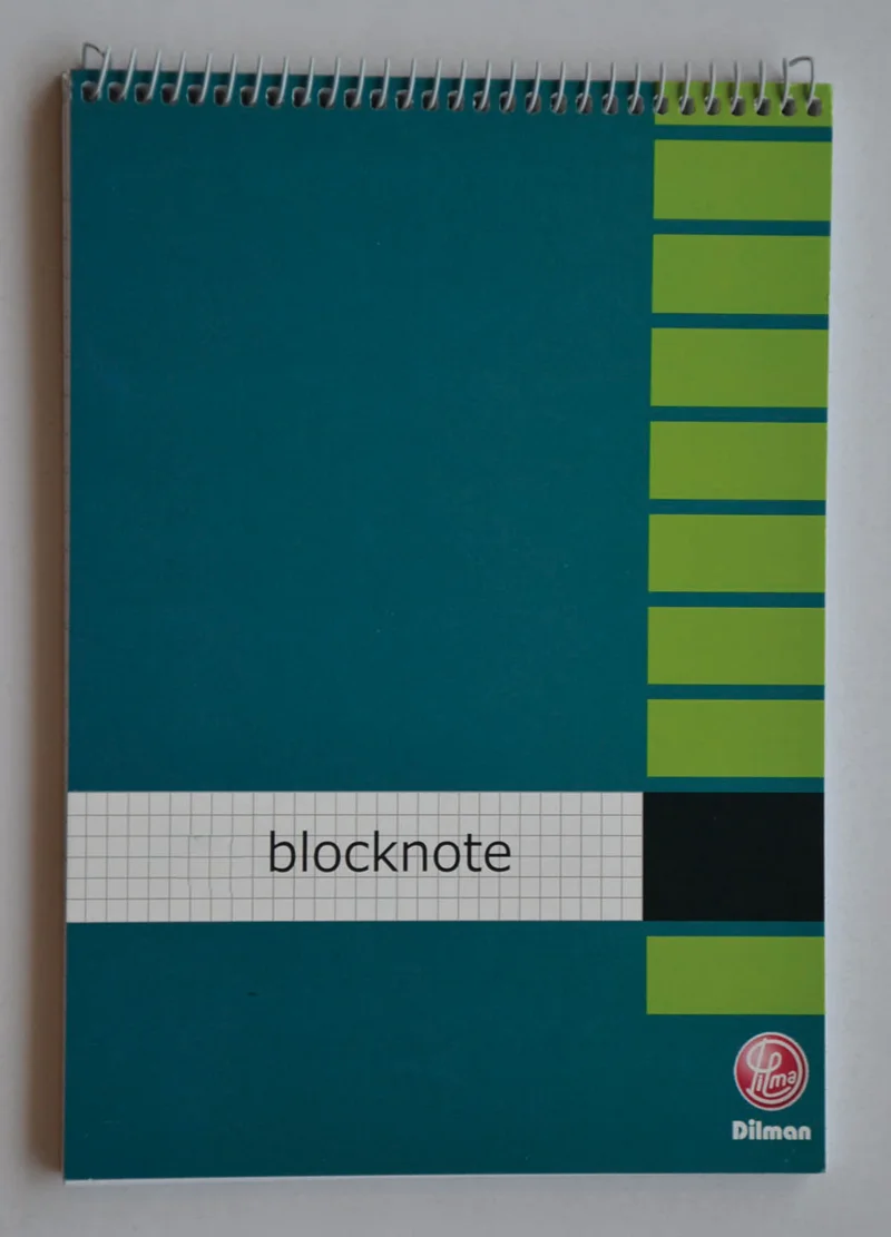 DİLMAN BLOKNOT SPİRALLİ KARTON KAPAK A5 80 YP KARELİ 2217