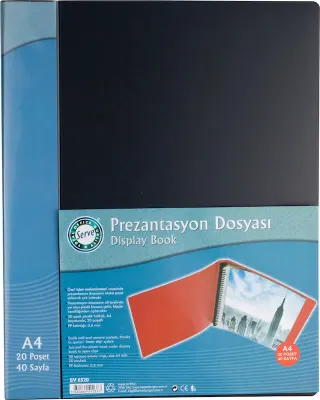 SERVE SUNUM DOSYASI HALKALI MEKANİZMA 20 Lİ SİYAH SV-6520-SYH