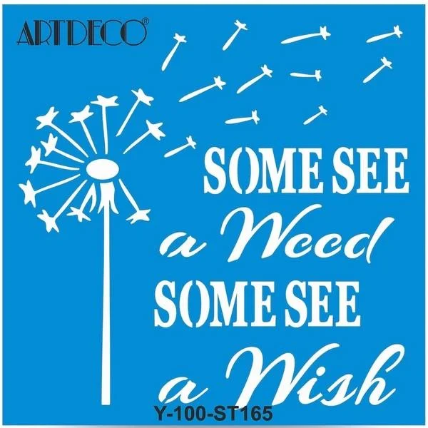 ARTDECO STENCIL 30x30 CM ÇİÇEK FALI Y-100-ST165
