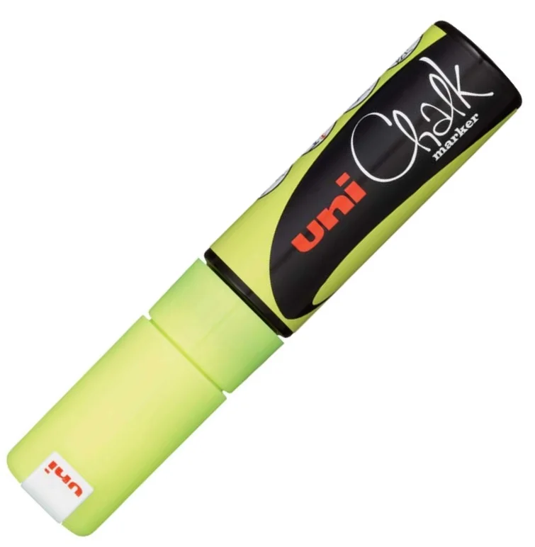 UNİ TAHTA MARKÖRÜ CHALK SU BAZLI PWE-8K F.SARI