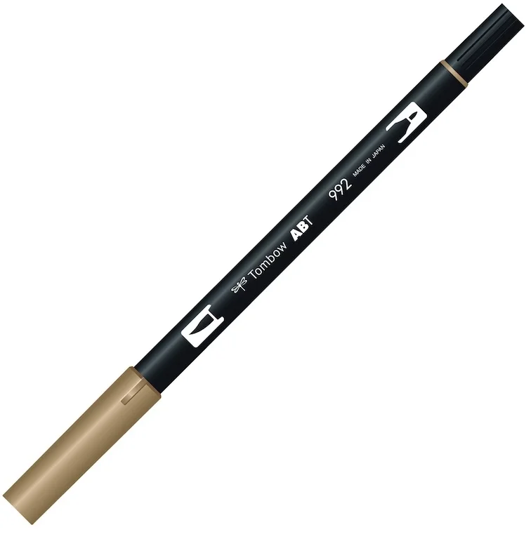TOMBOW AB-T DUAL BRUSH PEN GRAFİK KALEMİ SAND (992) T-AB-T 992