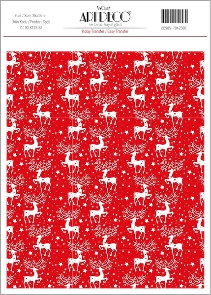 ARTDECO KOLAY TRANSFER 25x35 CM NO:68 Y-100-KT25-68