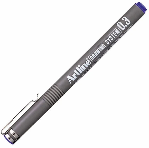ARTLINE ÇİZİM KALEMİ DRAWING SYSTEM 233 0.3 MAVİ A-EK-233 BLUE