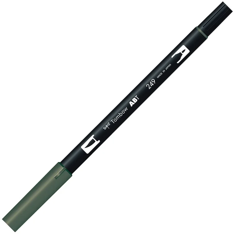 TOMBOW AB-T DUAL BRUSH PEN GRAFİK KALEMİ HUNTER GREEN (249) T-AB-T 249